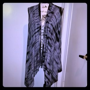 ✔Tie Dye long Shrug